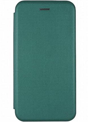 Кожаный чехол-книжка classy для motorola moto g13 зеленый