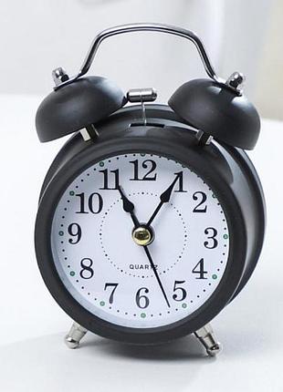 Будильник alarm black 12 см