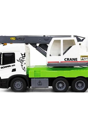 Автомодель серии big truck – автокран scania (свет, звук)