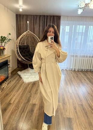 Неймовірно елегантне, стильне та затишне демісезонне пальто! 🧥✨ нове. одягнуто на ріст 173см, 89-60-90
