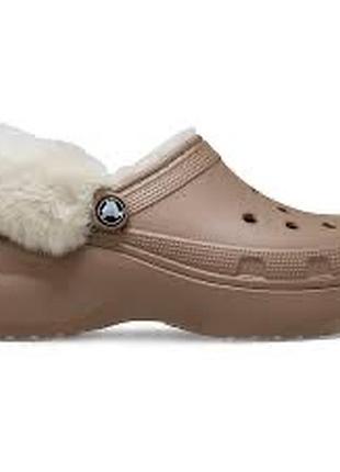 Крокси сабо з хутром бренд crocs
