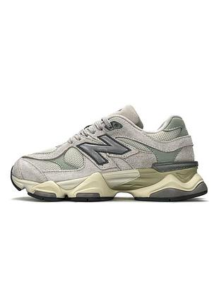 Мужские кроссовки new balance 9060 light grey mint