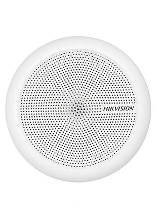 Внутрішній охоронний мікрофон hikvision ds-2fp2061 0–90 дб всеспрямований 360° 12 в білий