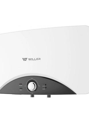Електричний бойлер мокрий тен willer eh20r edge+ горизонтальний / накопичувальний водонагрівач віллер