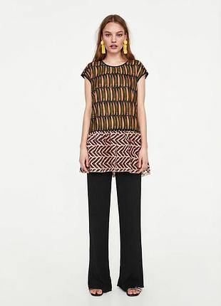 Стильная женская туника / платье-туника zara (размер s)