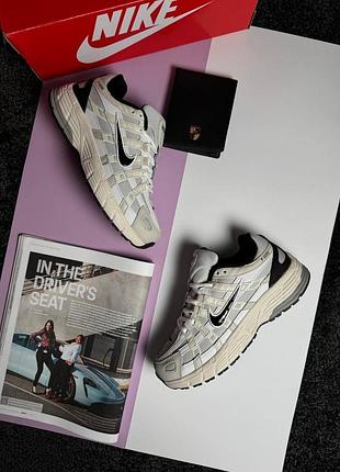 Жіночі кросівки nike p-6000 gtx beige white black