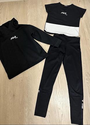 Спортивний костюм для дівчинки fila чорний