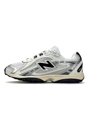 Мужские кроссовки new balance 204l white metallic black