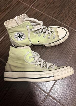 Кеди унісекс converse chuck 70 high-top салатові