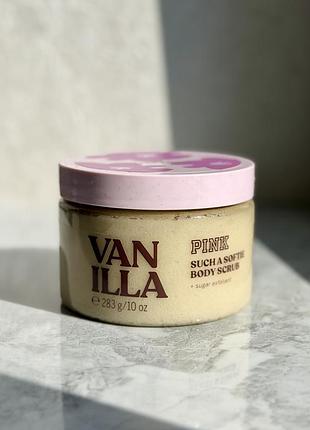 Скраб для тіла victoria's secret pink vanilla body scrub