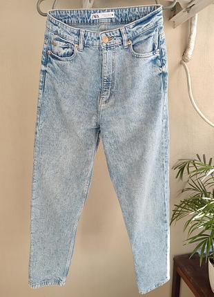 Джинси жіночі zara mom блакитні 36 розмір