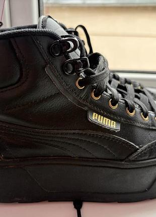 Кросівки жіночі puma чорні високі осінні