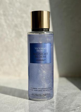 Парфумований спрей / міст для тіла з шимером  victoria's secret midnight bloom shimmer