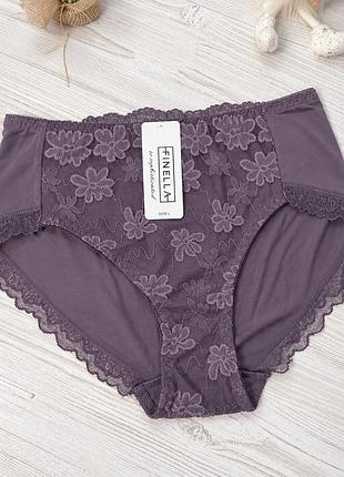 Трусики женские из тележки декорированы кружевом finella размер l 90395 🎀