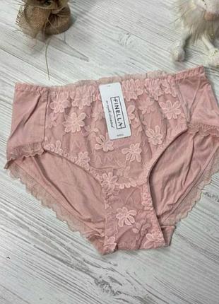 Трусики женские из тележки декорированы кружевом finella размер l 90395 🎀