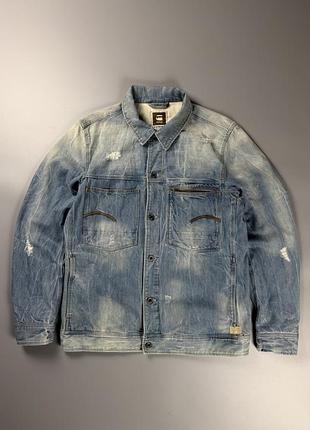 Джинсова куртка g-star raw attacc slim 3d jkt | розмір xl