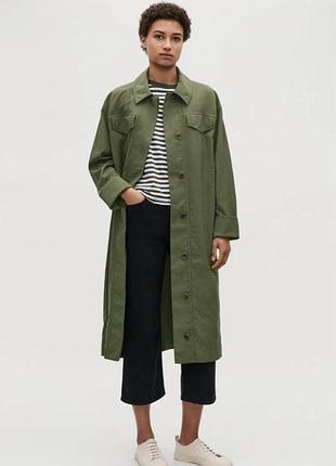 Тренч хаки cos