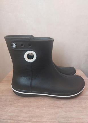 Гумові чоботи жіночі crocs чорні