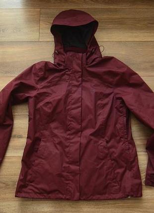Quechua mh100 burgundy жіноча трекінгова куртка весна/осінь / l розмір