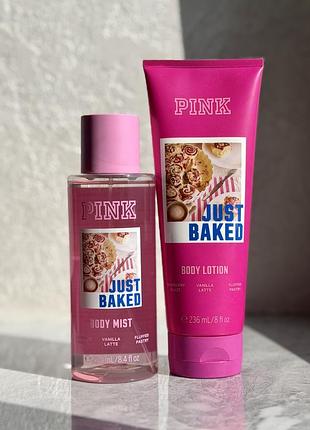 Набір спрей / міст та лосьйон victoria's secret pink just baked