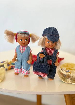 Винтажные мини-куколы с гардеробом одежды от скандинавского бренда top-toy, выпущенные ориентировочно в 1980-1990-х годах.