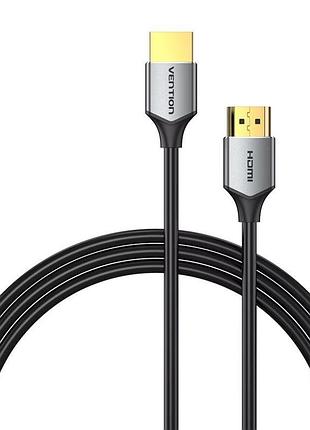 Кабель hdmi vention m-m 1 м v2.0 4k 60 гц pvc для передачи аудио и видеосигнала gray (alehf)