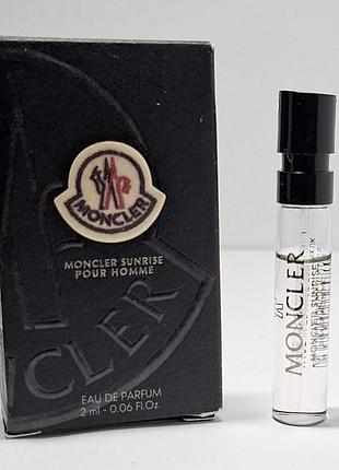 Пробник moncler sunrise pour homme. оригинал.