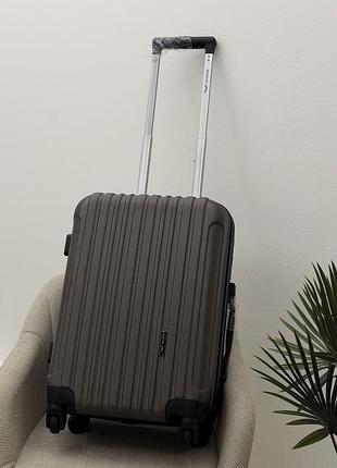 Чемодан дорожный поликарбонат s ручная кладь коричневый 37 l арт. wings пк 2011 (кор) s