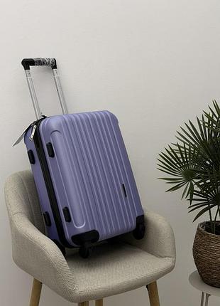 Валіза дорожня полікарбонат s ручна поклажа фіолетовий 37 l арт. wings пк 2011 (лав) s