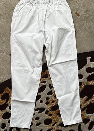 Штани білі жіночі великого розміру xl-xxl, італія