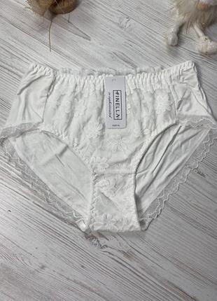 Трусики жіночі з візкози декоровані мереживом  finella розмір xl   90395🎀