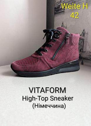 Кроссовки ботинки vitaform (наш 42) женские с натур. замши осень/деми/весная ничевина