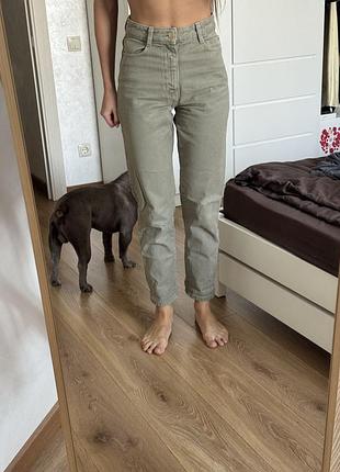 Джинси жіночі zara хакі