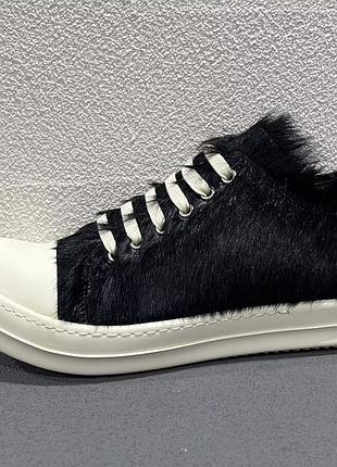 Rick owens ramones low pony hair, доставка від 2 неділь