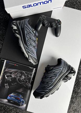 Чоловічі кросівки salomon xt-6 adv gtx black grey