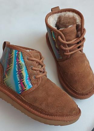 Оригінальні зимові шкіряні ugg р33.5 на ніжку до21см