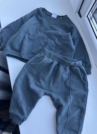 Костюм для хлопчиків zara сірий, розмір 92 (краще на 86), повсякденний