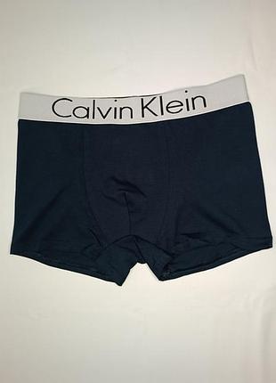 Модные темно-синие мужские трусы боксеры calvin klein - трусы для парня