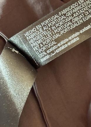 Блуза сатин нова чорна нова атласна massimo dutti 7