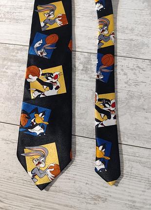 Винтажный галстук space jam 1997 warner bros космический джем багз банни