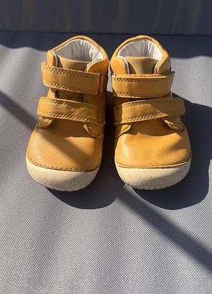 Черевики для дітей barefoot гірчичні