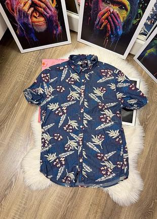 Оригінальна сорочка superdry premium goods co, літня гавайська сорочка