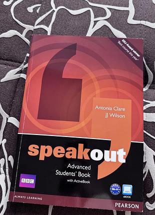 Підручник з вивчення мов speakout advanced students' book with activebook, антонія клер, вілсон, м'яка палітурка, pearson