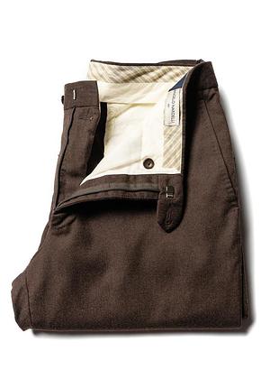 Angelo nardelli italian reda super 100's wool pants brown вовняні штани [pmh017418]