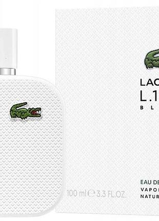 Туалетна вода lacoste l.12.12 blanc 100ml edt для чоловіків