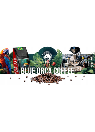Кава в зернах 1кг x3 бразилія арабіка 100% свіжообсмажена blue orca+