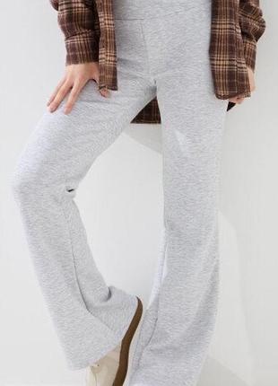 Штани лосини кльош pull&bear на широкій резинці