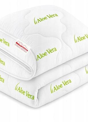 Ковдра aloe vera цілорічна тепла пухнаста 220x200 польща антиалергійна