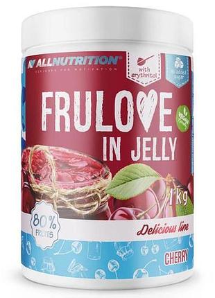 Набір з 2 штук десерт allnutrition frulove in jelly frużelina вишня без цукру 1000г