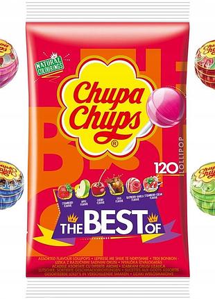 Набір з 2 штук льодяники chupa chups the best of 120 шт 1440 г мішок